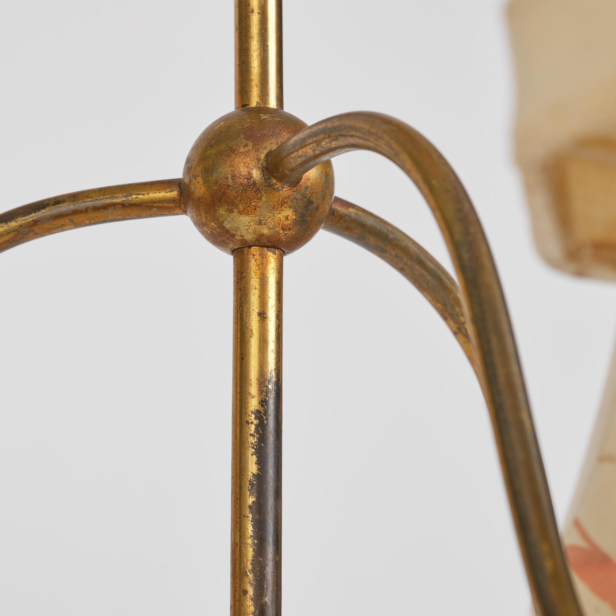 Josef Frank, taklampa, modell G 2444, Firma Svenskt Tenn, 1940-tal.