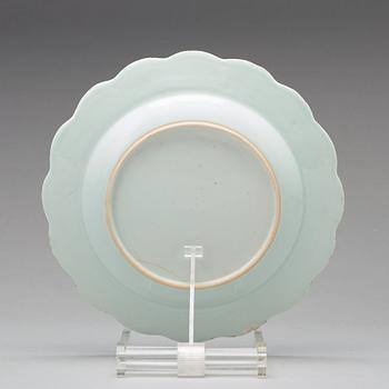 A set of 20 blue and white export porcelain dishes, Qing dynasty, Qianlong (1736-1795).