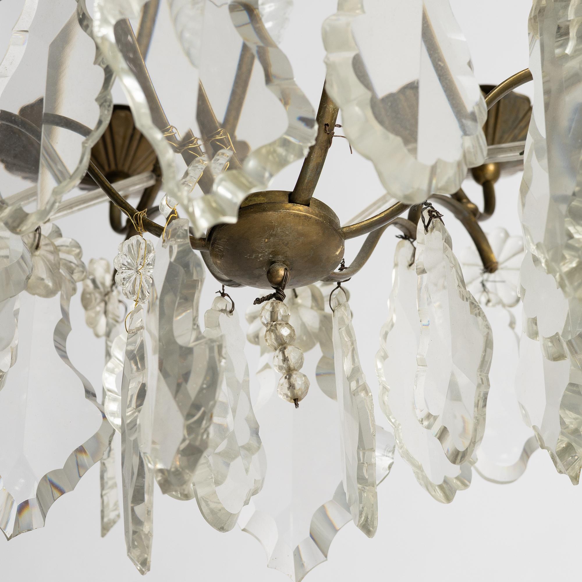 Chandelier, Rococo style, early 20th century.