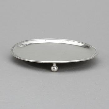 SALVER, silver, William Bateman I, London, England, 1815, vikt ca 247g.