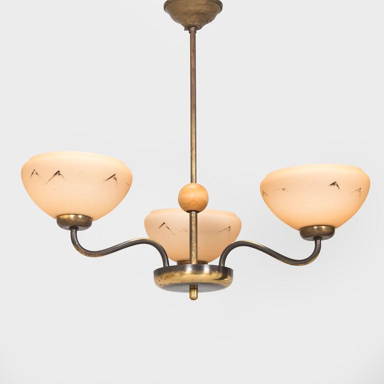 Paavo Tynell, A 1930s model 1434 ceiling lamp for Taito.