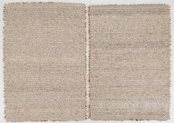A pair of 1960s-70s rya rugs. Ca. 134 x 91cm and 133 x 91cm.