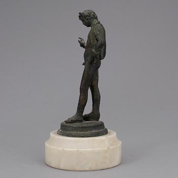 STATYETT, brons, kopia efter romerskt original, 1800/1900-tal.
