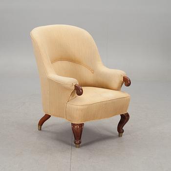 FÅTÖLJ, nyrokoko, 1800-talets andra hälft.