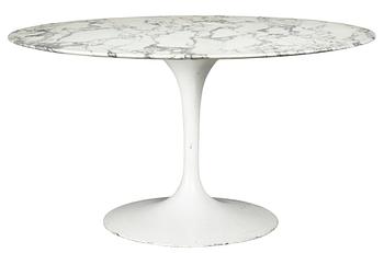 An Eero Saarinen 'Tulip' white marble table, Knoll International, USA.