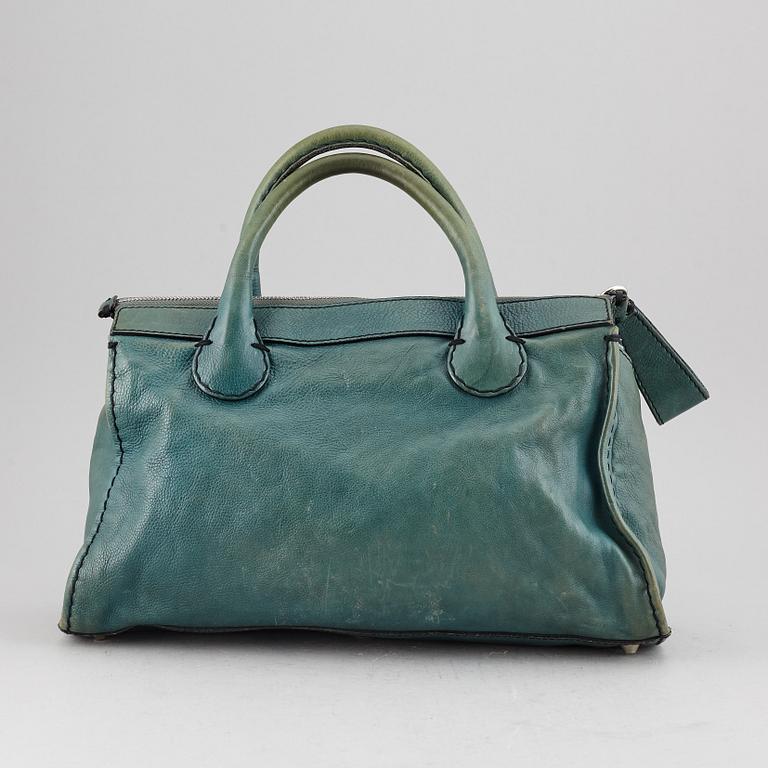 CHLOÉ, a green leather bag.