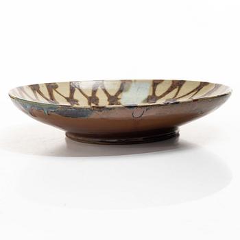 Shoji Hamada, attributed to, A stoneware bowl dish, Japan, 1960s.