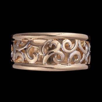 RING, 14K guld. Finska kontrollstämplar. Vikt ca 4,7 g.