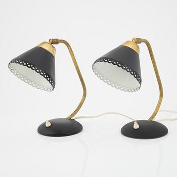 Vägglampor, ett par, Ewå, Värnamo, 1900-talets mitt.