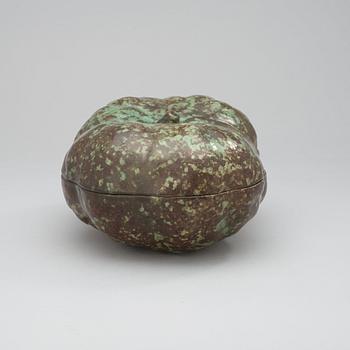 A Hans Hedberg faience pumpkin, Biot France.