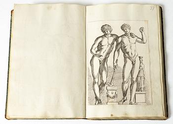 98 etsningar av romerska statyer.