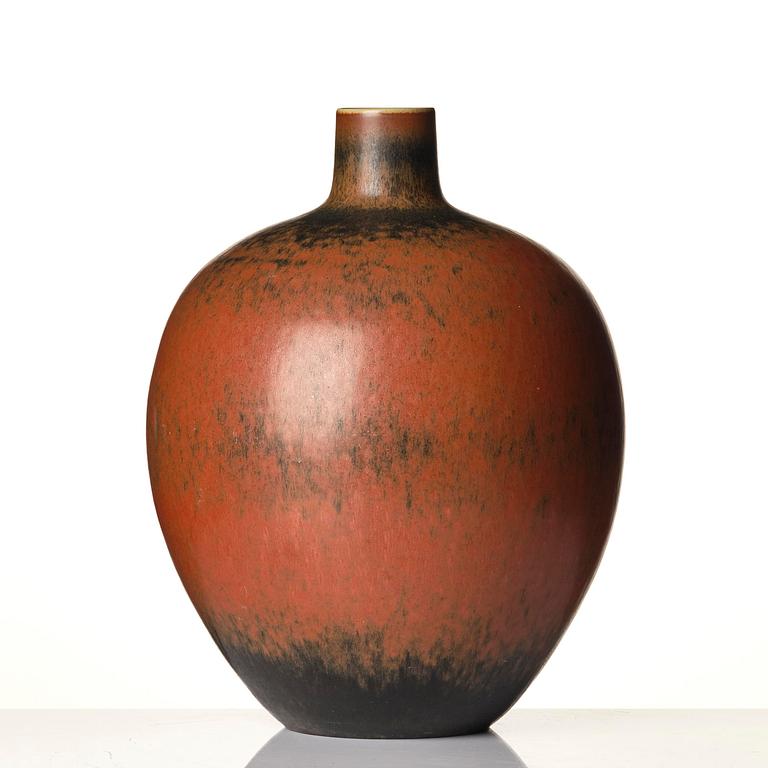 Carl-Harry Stålhane, a unique stoneware floor vase, Rörstrand 1955.