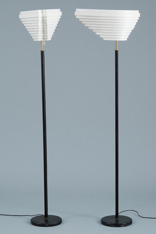 Alvar Aalto, A PAIR OF FLOOR LAMPS, A 805.