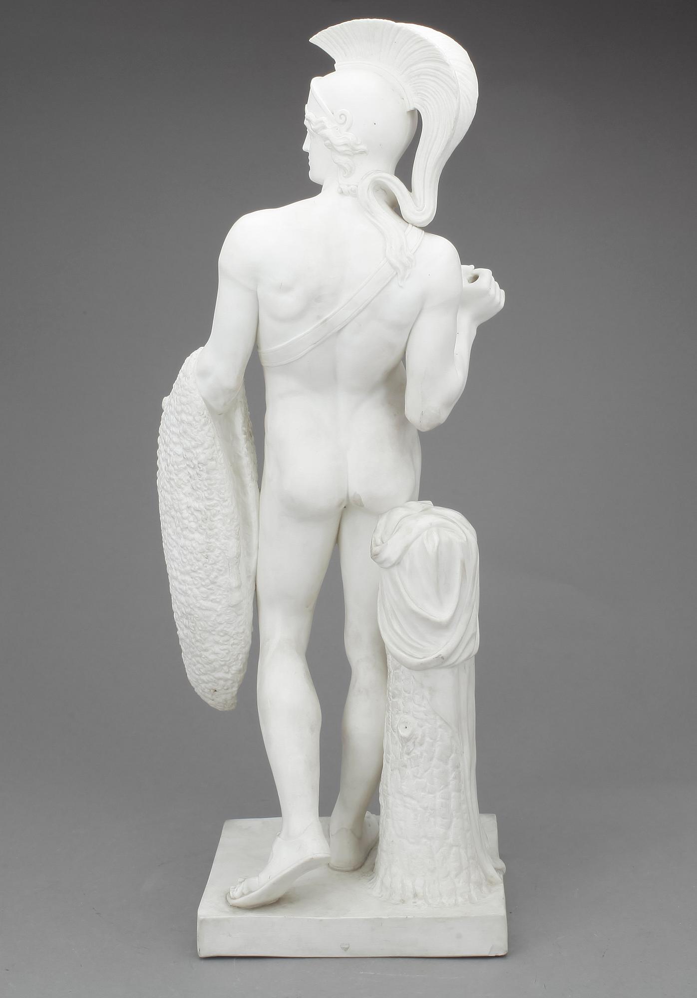 SKULPTUR, parian, sannolikt 1800-tal.