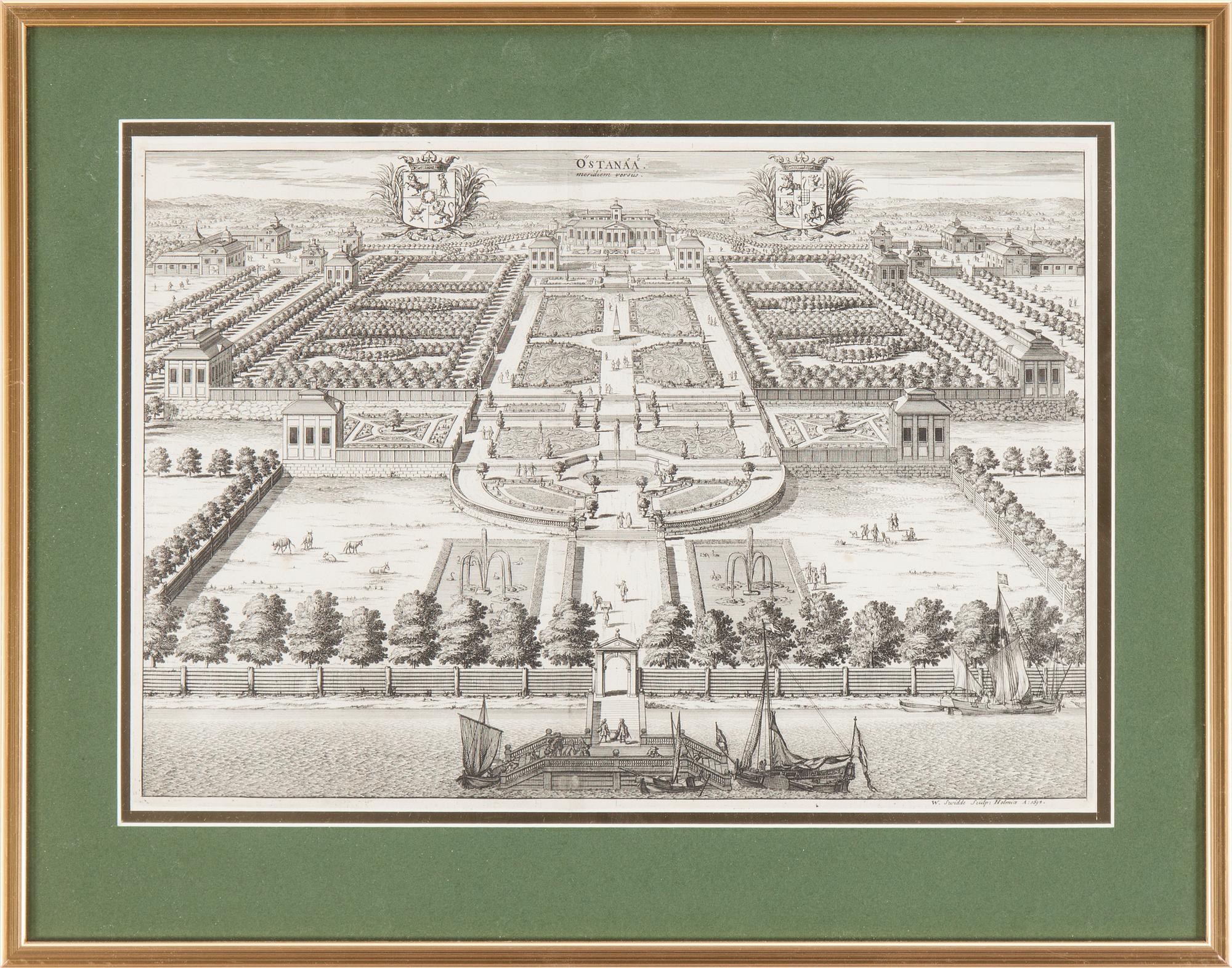 KOPPARSTICK, 14 stycken. Ur "Suecia Antiqua", 1700-tal.