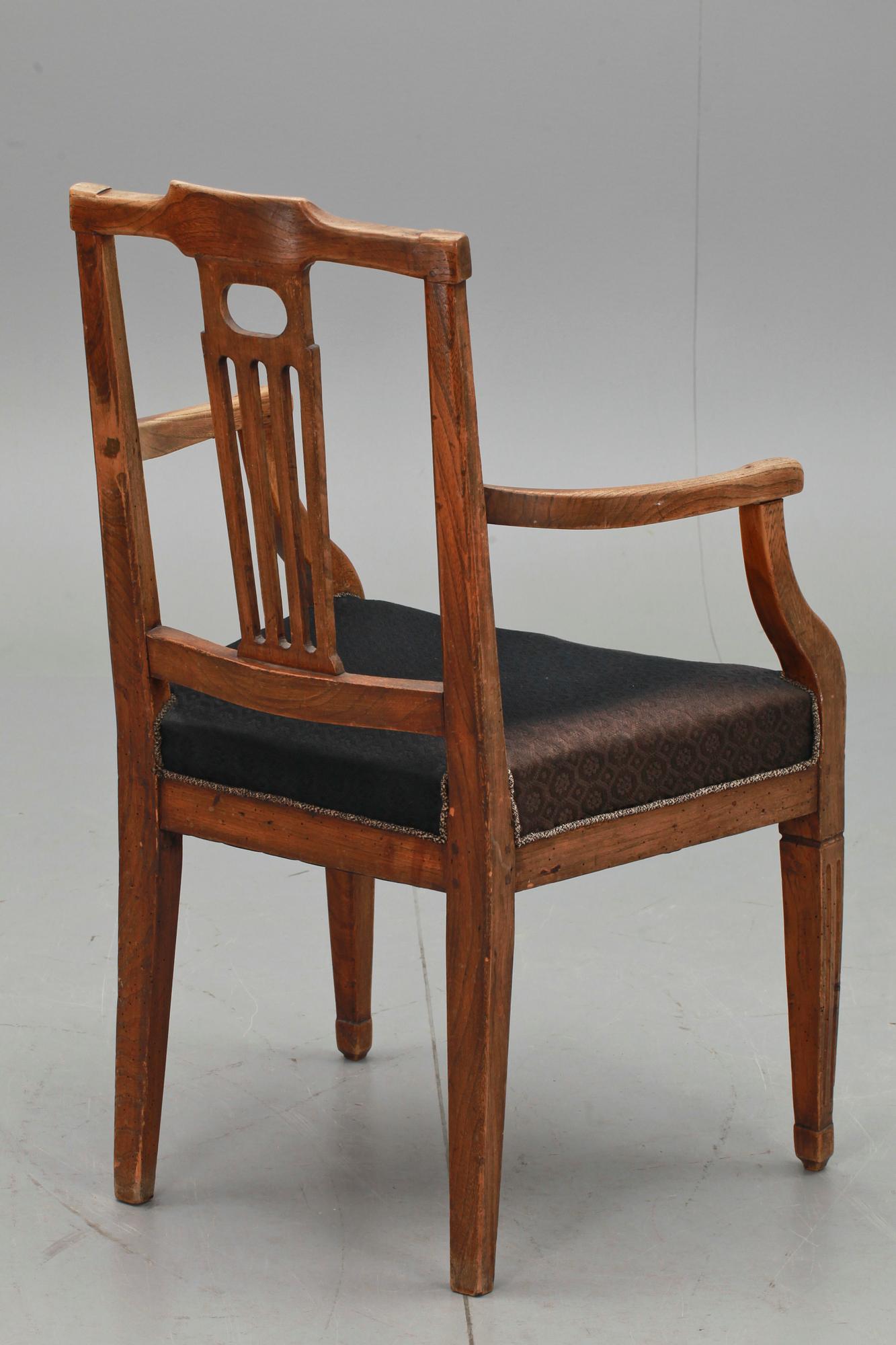 KARMSTOL, Louis XVI-stil, 1800-talets slut.