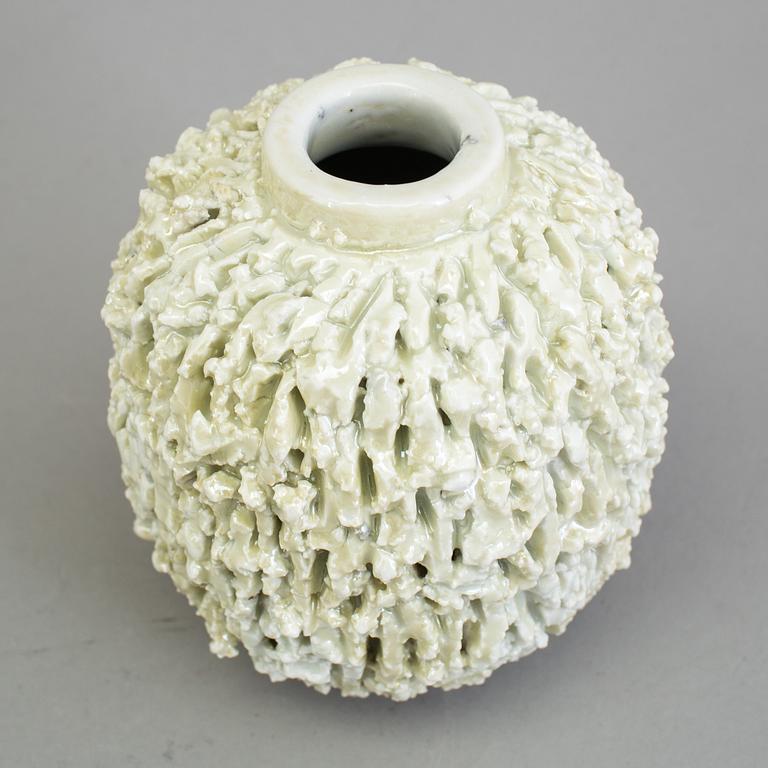 A stoneware "Hedgehog" vase, Gunnar Nylund for Rörstrand.