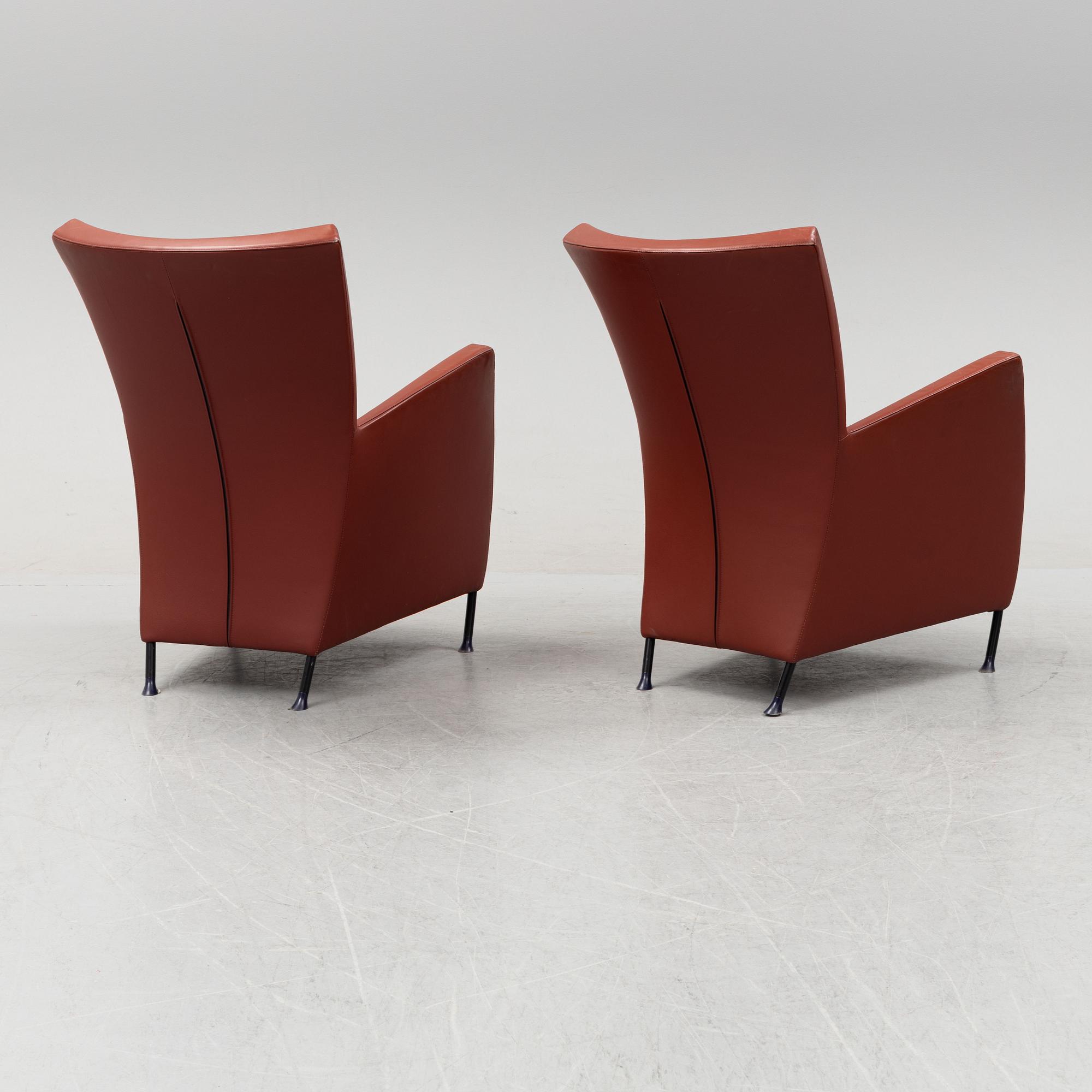 Gijs Papavoine, a pair of 'Windy' lounge chairs from Montis, Netherlands.