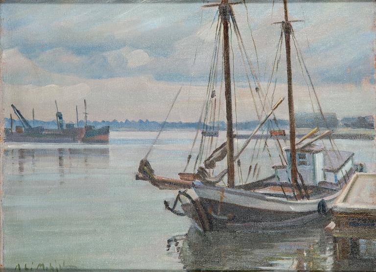 Ali Munsterhjelm, oil on canvas, signed.