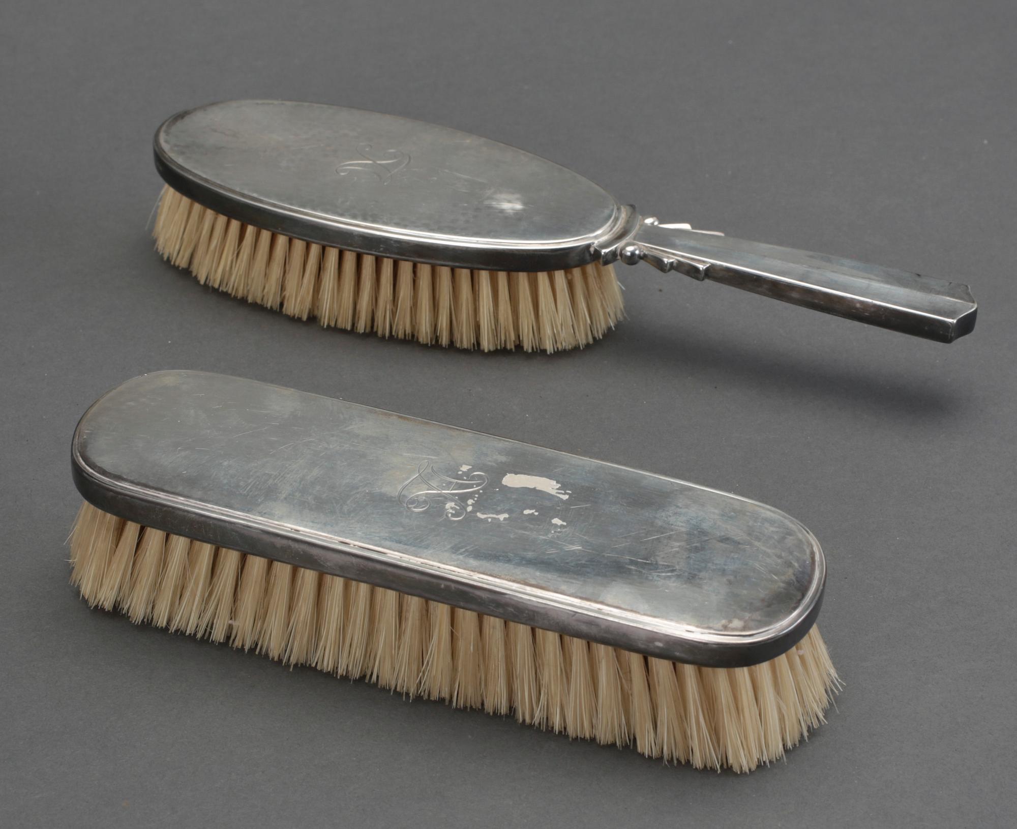 TOALETTSET, silver, 3 delar, Georg Jensen, 1900-tal.