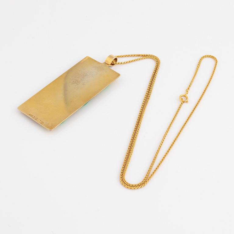 Sigurd Persson for Svenskt Tenn, pendant silver and plastic.