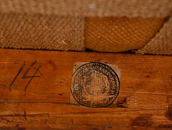 STOLAR, 7 st, gustavianska stockholmsarbeten, Melchior Lundberg, Stockholm, omkring år 1800.
