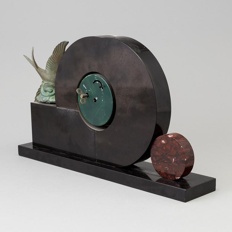 An art decó table watch, 1930s.