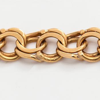 Kaulaketju, 18K kultaa, Bismarck-lenkki.