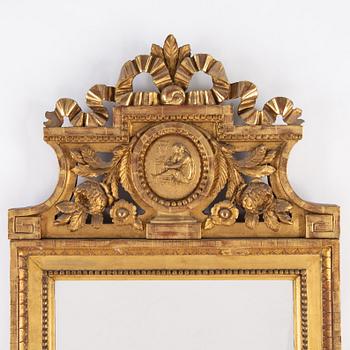 A gustavian mirror, Stockholm, late 18th century.