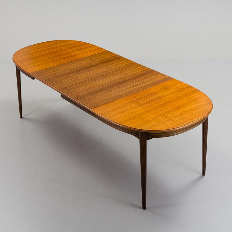 MATSALSBORD med STOLAR, fyra stycken, 1960-tal.