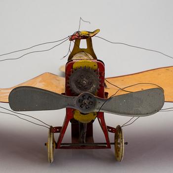 A tinplate Lehmann Ikarus 653 airplane, Germany, 1913-1935.
