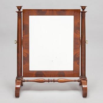 A table mirror, around 1820s-30s.