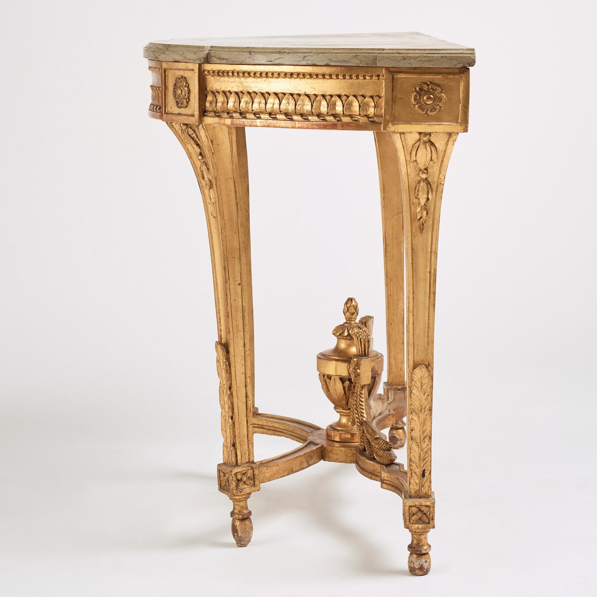 A Gustavian console table, Stockholm, second part of the 18th century.
