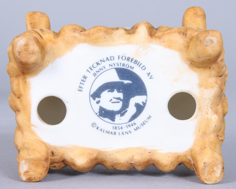 FIGURINER, 15 st, flintgods, efter Jenny Nyströms julkrubba, utgiven av Kalmar Läns Museum.