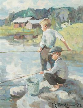 Orvo Raatikainen, olja på duk, signerad och daterad -72.