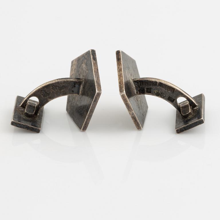Wiwen Nilsson, a pair of sterling silver cuff links.