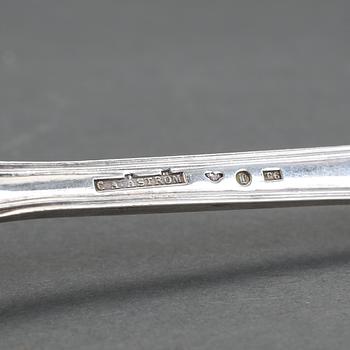MATSKEDAR, 6 st, silver, bl.a Gustaf Möllenborg, Stockholm, 1831. Total vikt ca 335 gram.