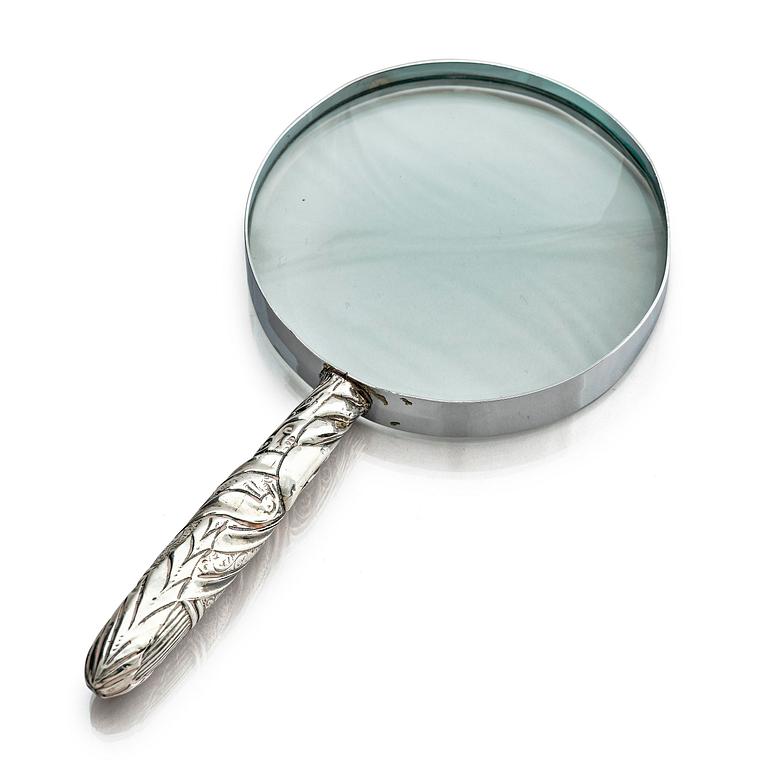 A silver magnifying glass, Birmingham, England 1897.
