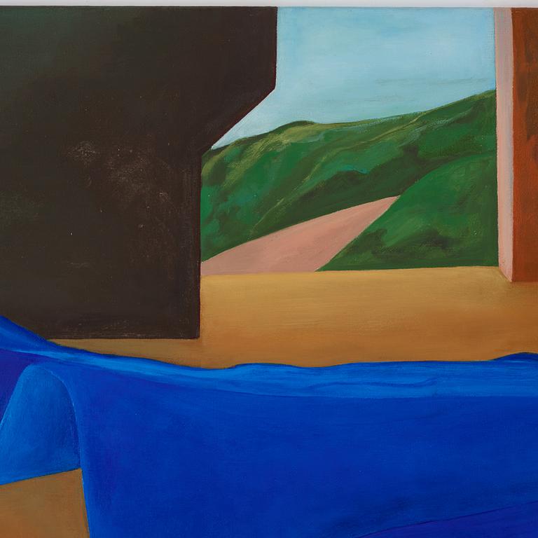 Eva Wolgers, oil on canvas, signed, dated -91.