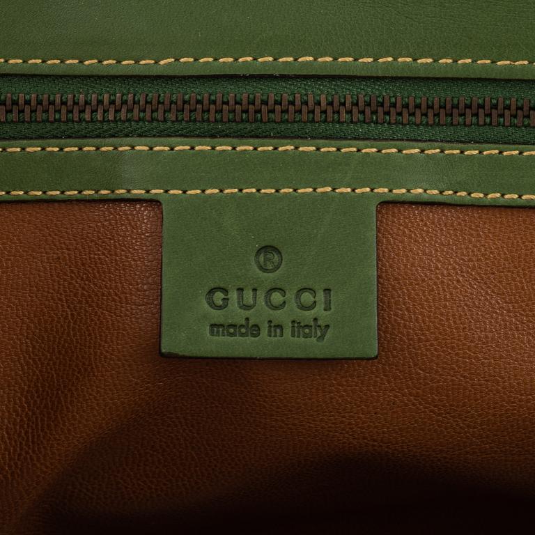 Gucci, a green leather handbag, 2004.