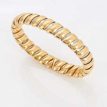 Bulgari armring 18K guld och stål.