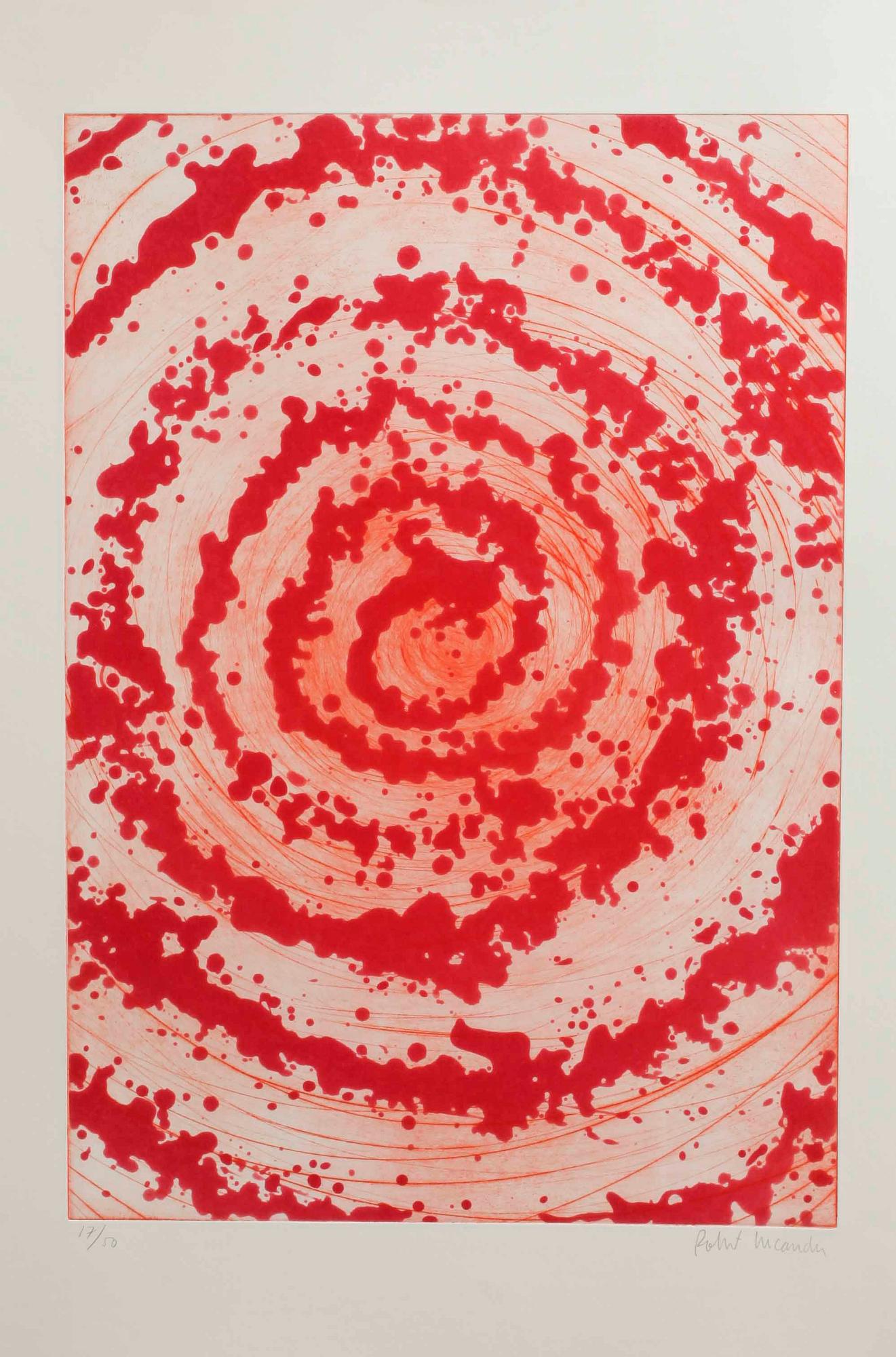 ROBERT LUCANDER, färgetsningar, 2 st, sign och numr 12/50 resp 17/50.