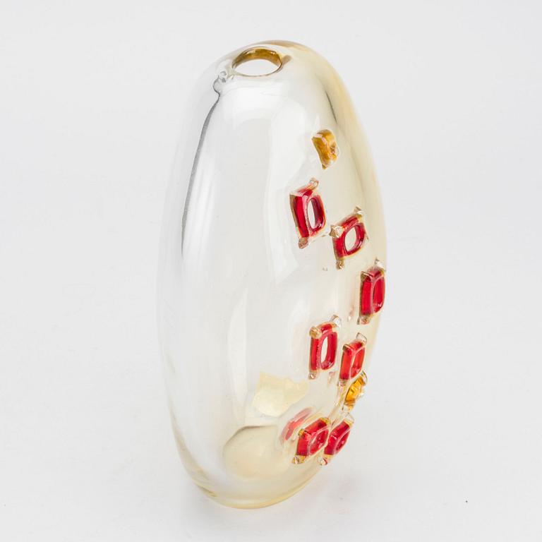 VAS, glas, Alfredo Barbini, Murano  1965, signerad.