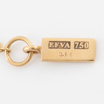 Efva Attling, Necklace, 18K gold with brilliant-cut diamonds.