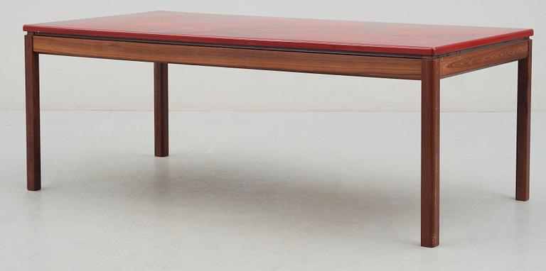 SOFFBORD, Algot Törneman och David Rosén för Nordiska Kompaniet, 1970, sign Törneman, dat o numr 117/200 i emaljen.