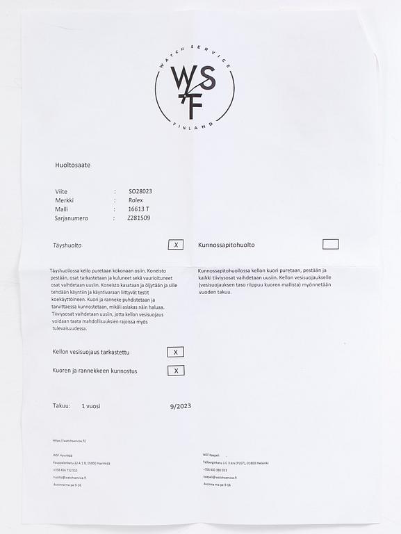 Rolex, Submariner, armbandsur, 40 mm.