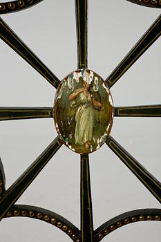 KARMSTOL, Hepplewhite-stil, omkring sekelskiftet 1900.