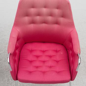 Bruno Mathsson, five "Milton" armchairs, late 20th century.