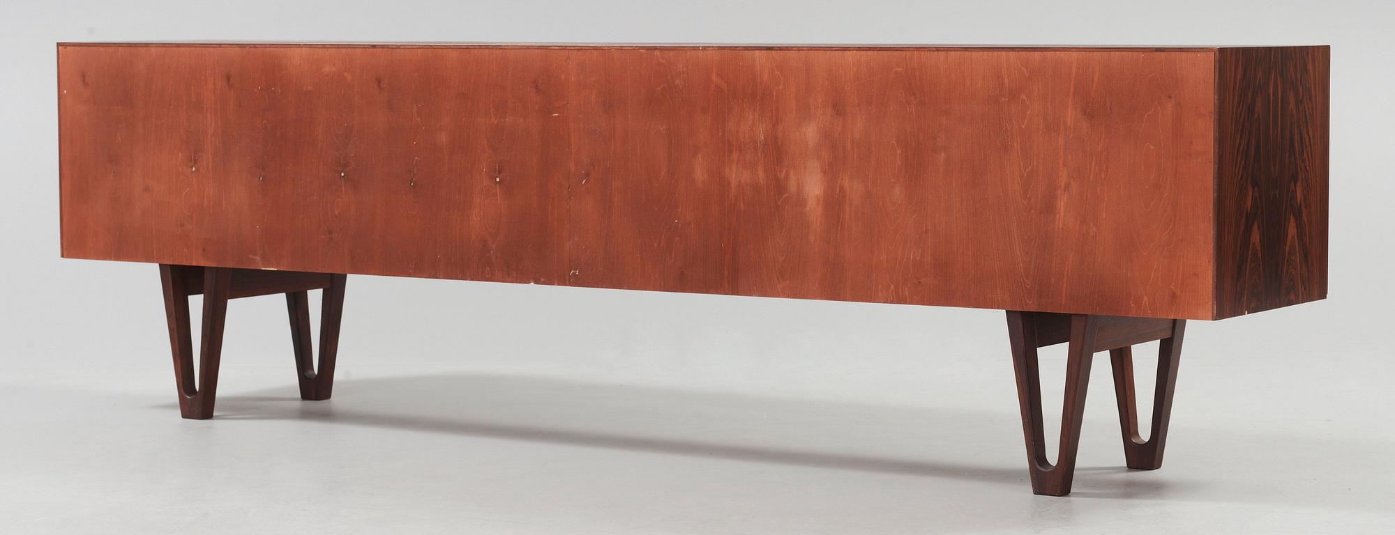An Ib Kofod Larsen palisander sideboard, Säffle, Sweden, 1960's.