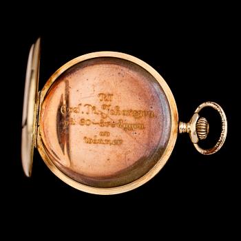 FICKUR, 14K guld, savonett, 1900-talets första hälft.